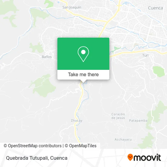 Quebrada Tutupali map
