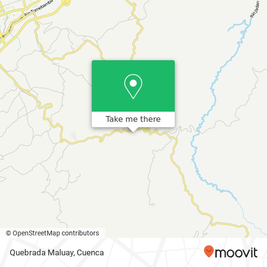Quebrada Maluay map