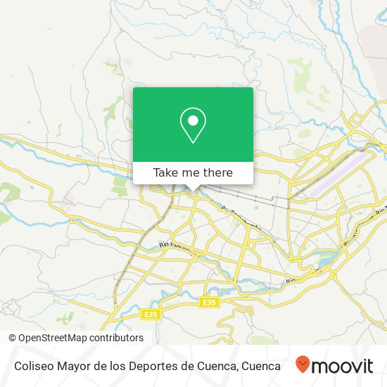 Coliseo Mayor de los Deportes de Cuenca map