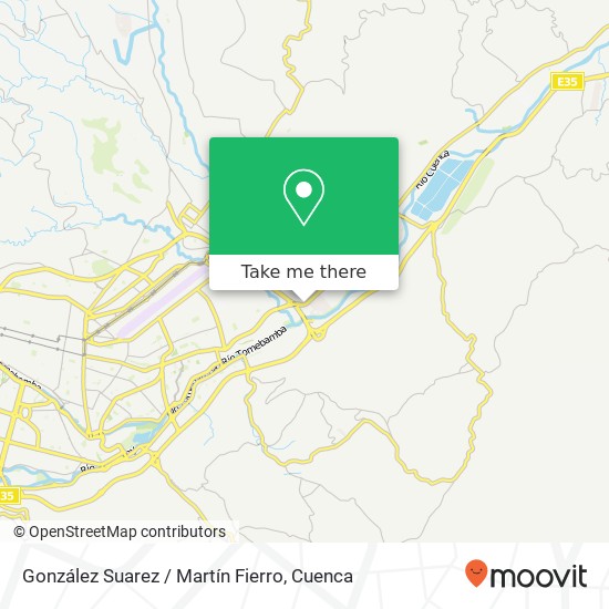 González Suarez / Martín Fierro map