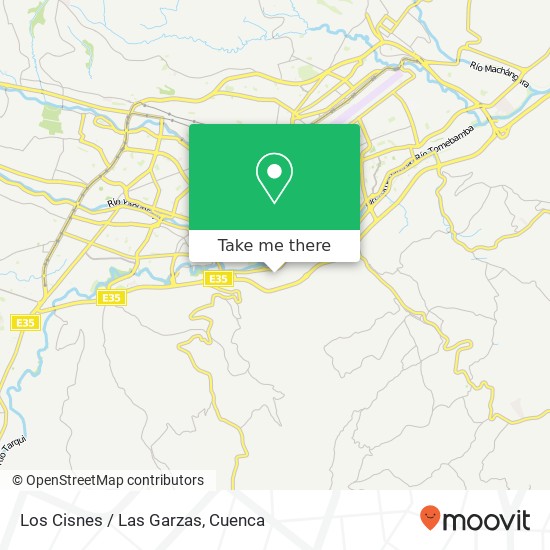 Los Cisnes / Las Garzas map