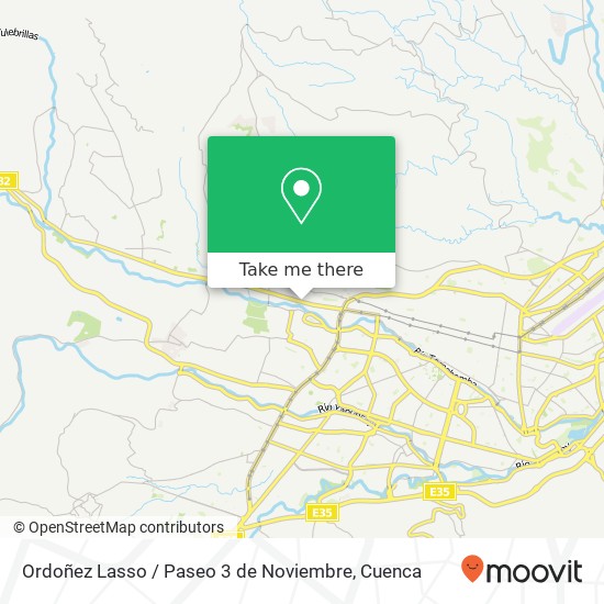 Ordoñez Lasso / Paseo 3 de Noviembre map