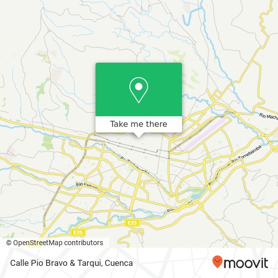 Calle Pio Bravo & Tarqui map