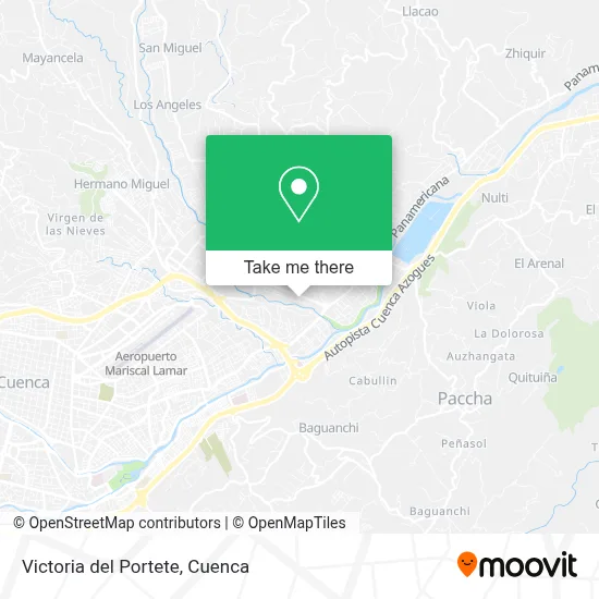 Victoria del Portete map