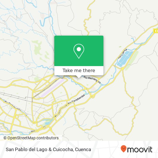 San Pablo del Lago & Cuicocha map