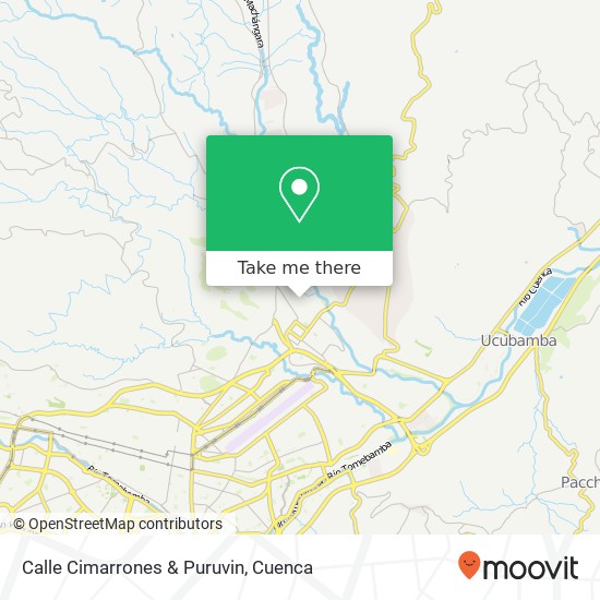 Calle Cimarrones & Puruvin map