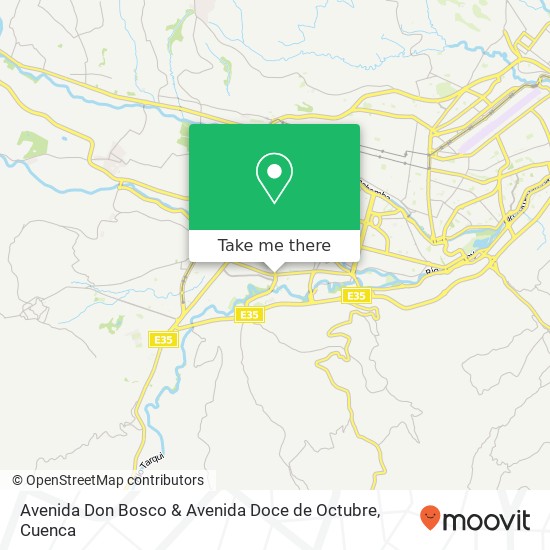 Avenida Don Bosco & Avenida Doce de Octubre map