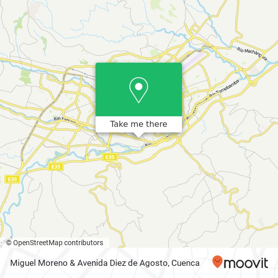 Miguel Moreno & Avenida Diez de Agosto map