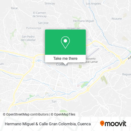 Hermano Miguel & Calle Gran Colombia map