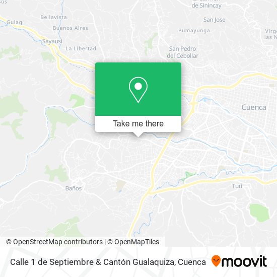 Calle 1 de Septiembre & Cantón Gualaquiza map