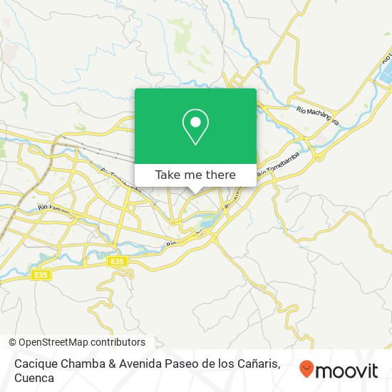 Cacique Chamba & Avenida Paseo de los Cañaris map
