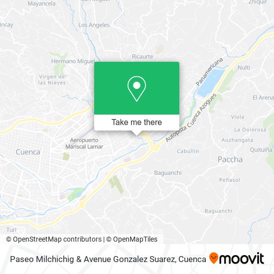 Mapa de Paseo Milchichig & Avenue Gonzalez Suarez
