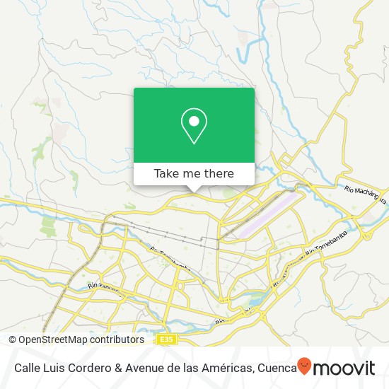 Calle Luis Cordero & Avenue de las Américas map