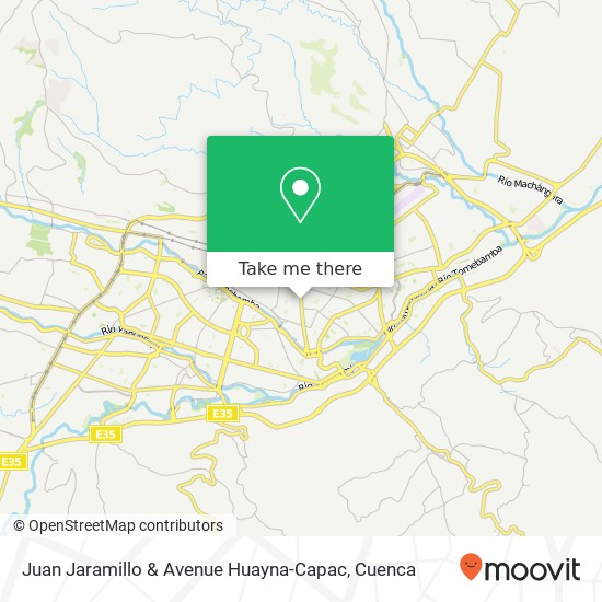 Juan Jaramillo & Avenue Huayna-Capac map