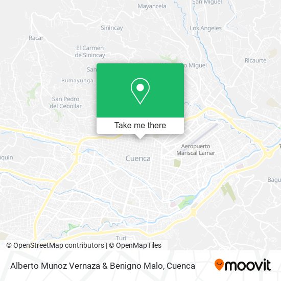 Alberto Munoz Vernaza & Benigno Malo map