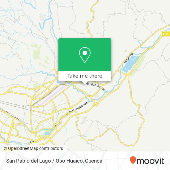 San Pablo del Lago / Oso Huaico map