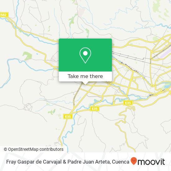 Fray Gaspar de Carvajal & Padre Juan Arteta map