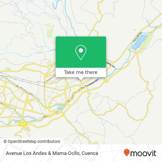 Avenue Los Andes & Mama-Ocllo map