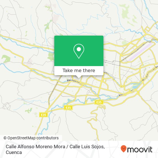 Mapa de Calle Alfonso Moreno Mora / Calle Luis Sojos