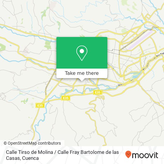 Mapa de Calle Tirso de Molina / Calle Fray Bartolome de las Casas