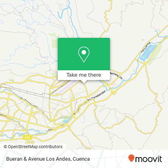 Bueran & Avenue Los Andes map