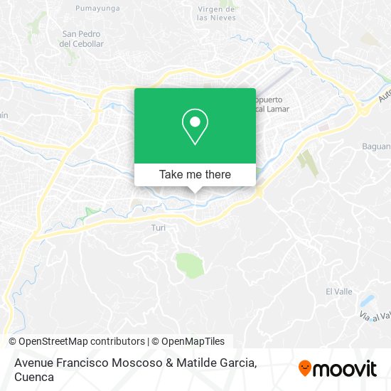 Avenue Francisco Moscoso & Matilde Garcia map