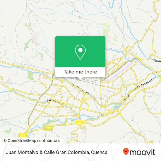 Juan Montalvo & Calle Gran Colombia map