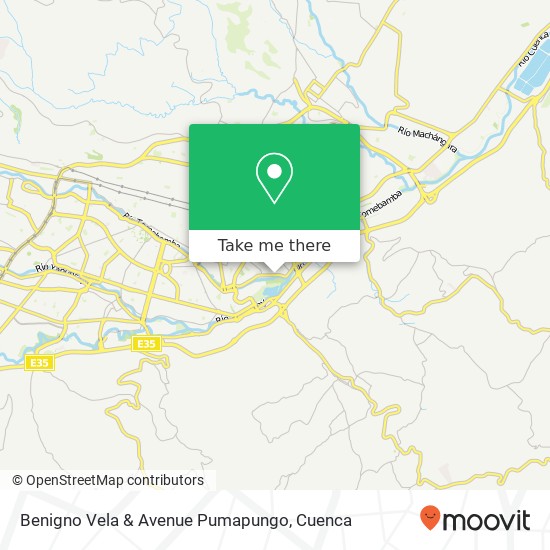 Benigno Vela & Avenue Pumapungo map