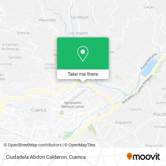 Ciudadela Abdon Calderon map