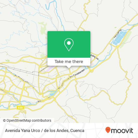 Mapa de Avenida Yana Urco / de los Andes