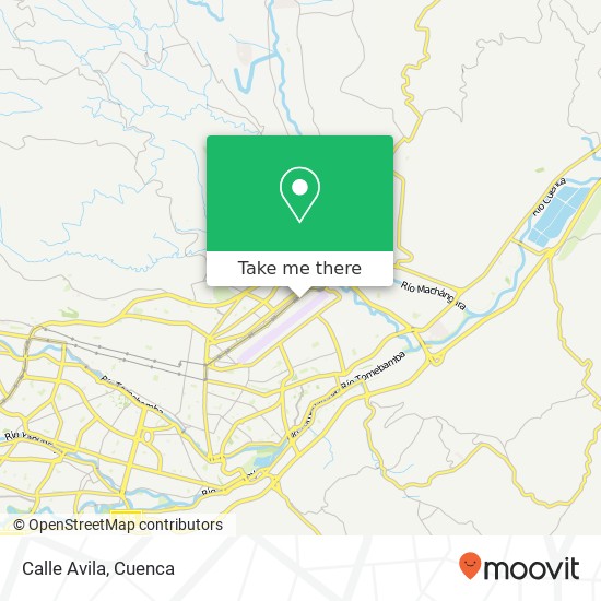 Calle Avila map