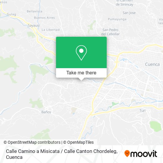 Calle Camino a Misicata / Calle Canton Chordeleg map