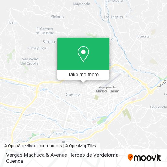 Vargas Machuca & Avenue Heroes de Verdeloma map