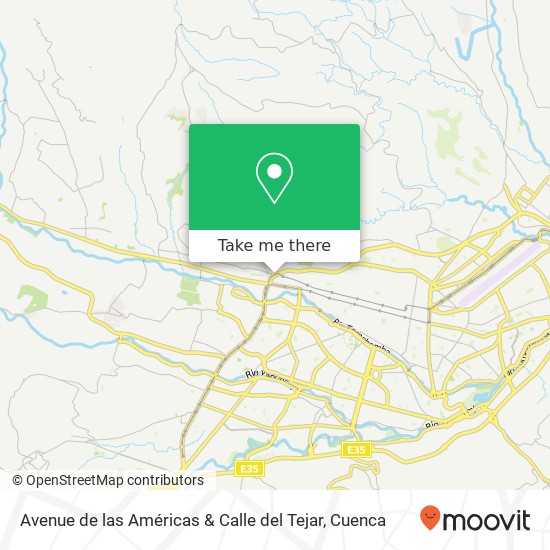 Mapa de Avenue de las Américas & Calle del Tejar