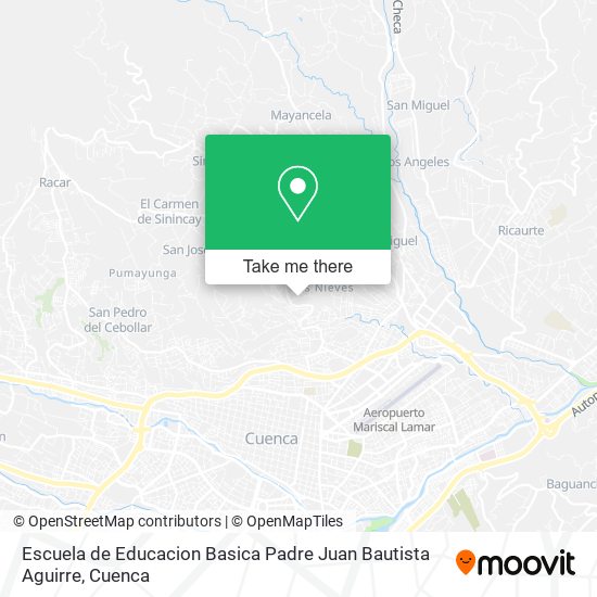 Escuela de Educacion Basica Padre Juan Bautista Aguirre map