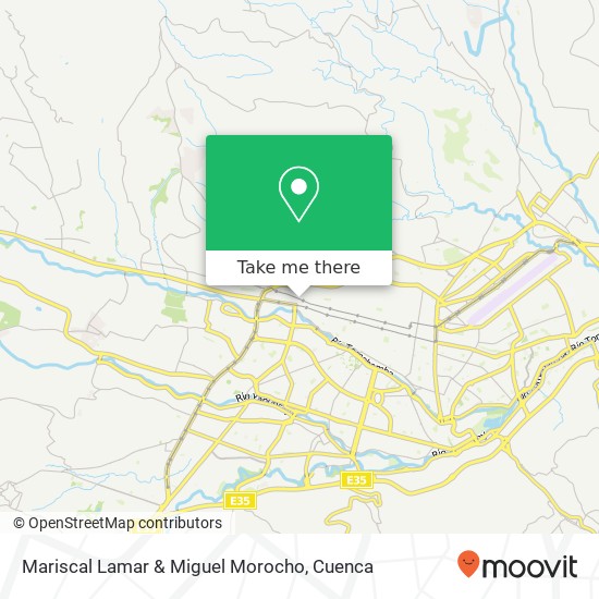 Mariscal Lamar & Miguel Morocho map