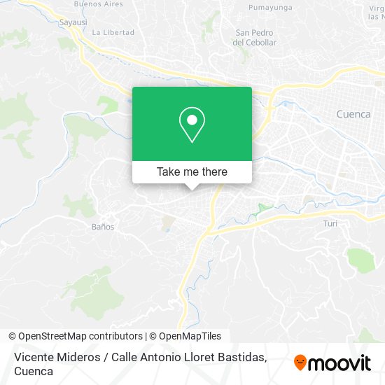 Vicente Mideros / Calle Antonio Lloret Bastidas map