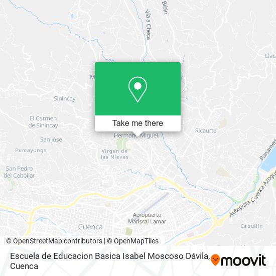 Escuela de Educacion Basica Isabel Moscoso Dávila map