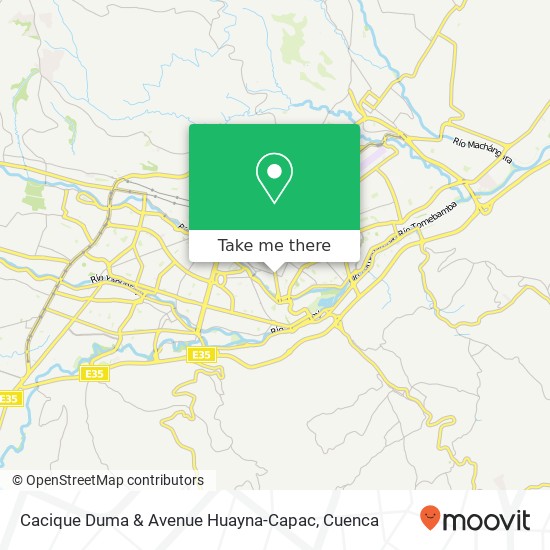 Cacique Duma & Avenue Huayna-Capac map