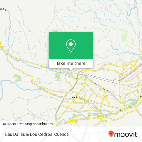 Las Dalias & Los Cedros map