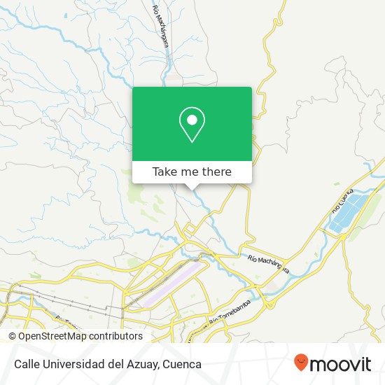 Mapa de Calle Universidad del Azuay