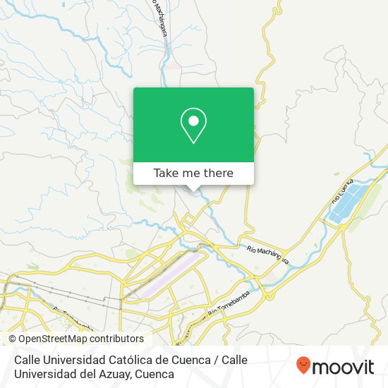 Calle Universidad Católica de Cuenca / Calle Universidad del Azuay map