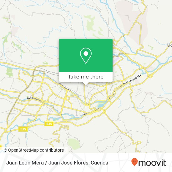 Juan Leon Mera / Juan José Flores map