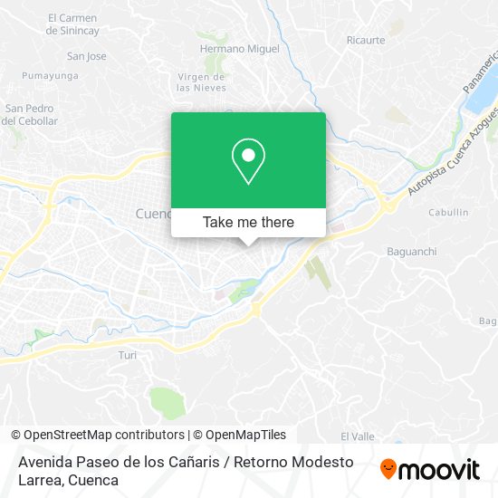 Avenida Paseo de los Cañaris / Retorno Modesto Larrea map