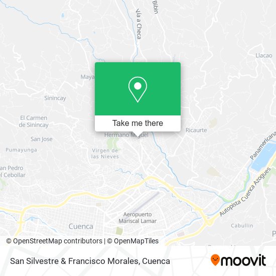 San Silvestre & Francisco Morales map