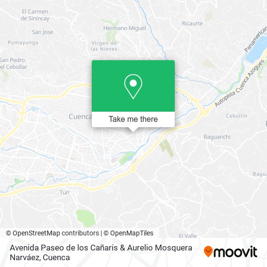 Avenida Paseo de los Cañaris & Aurelio Mosquera Narváez map