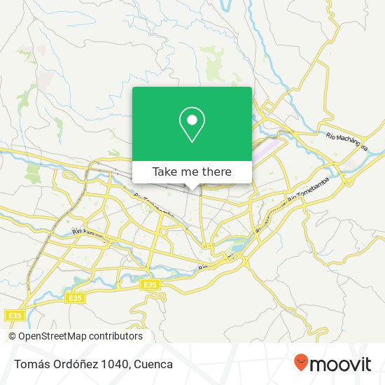 Tomás Ordóñez 1040 map