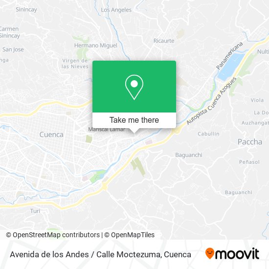 Avenida de los Andes / Calle Moctezuma map