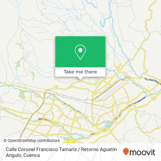 Calle Coronel Francisco Tamariz / Retorno Agustin Angulo map
