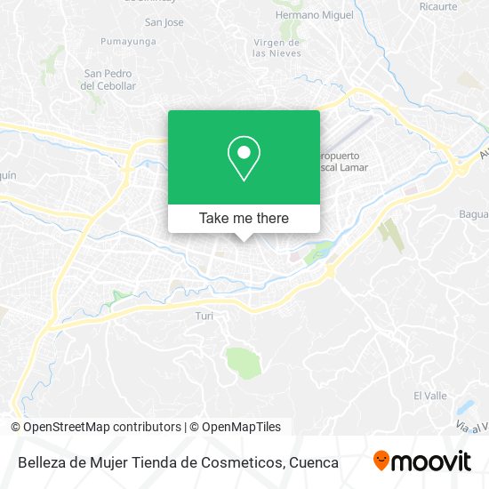 Belleza de Mujer Tienda de Cosmeticos map